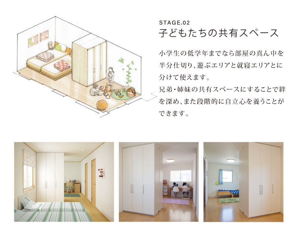 ステージ2 子どもたちの共有スペース
